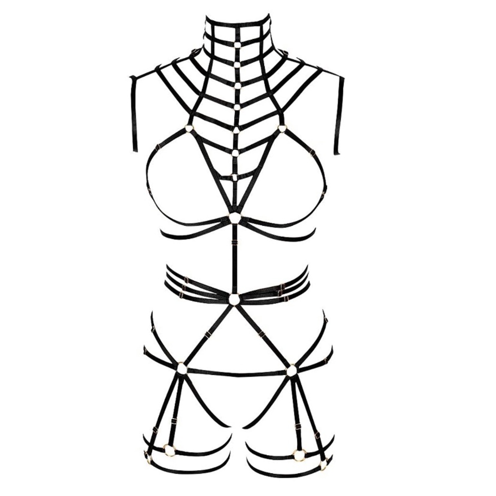 Black Cage Body Suit